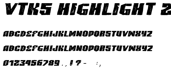 VTKS HIGHLIGHT 2 font